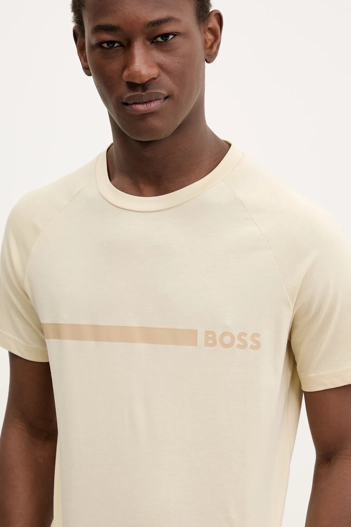 Odjeća BOSS majica za muškarce T-Shirt RN Slim Fit 50517970 bež