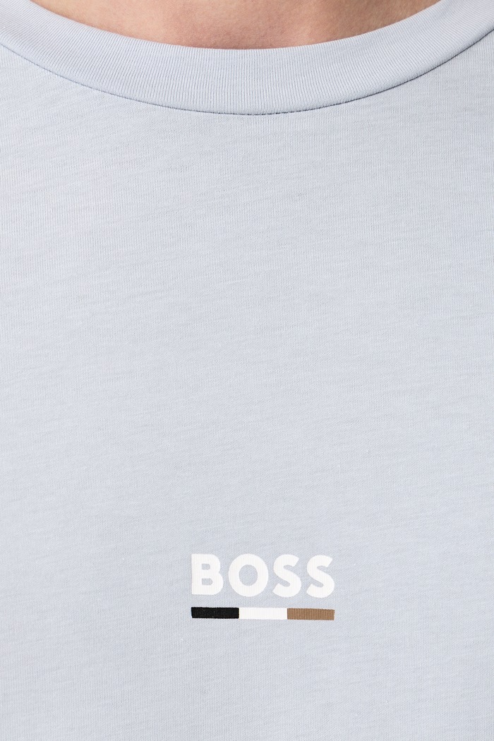 Tričko pánske T-Shirt RN Slim Fit BOSS modrá 50517970