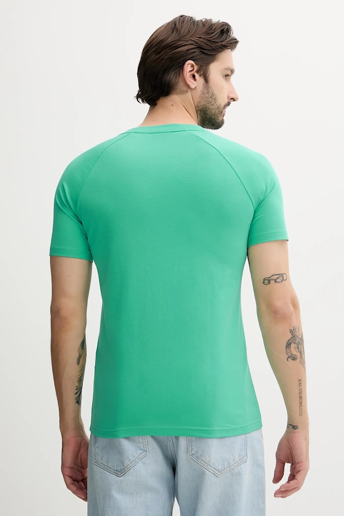 BOSS T-shirt męski T-Shirt RN Slim Fit 50517970 turkusowy SS26