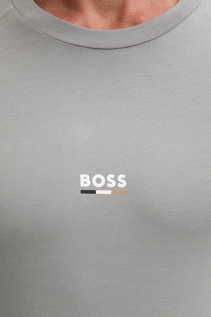 BOSS tričko pánske T-Shirt RN Slim Fit sivá 50517970