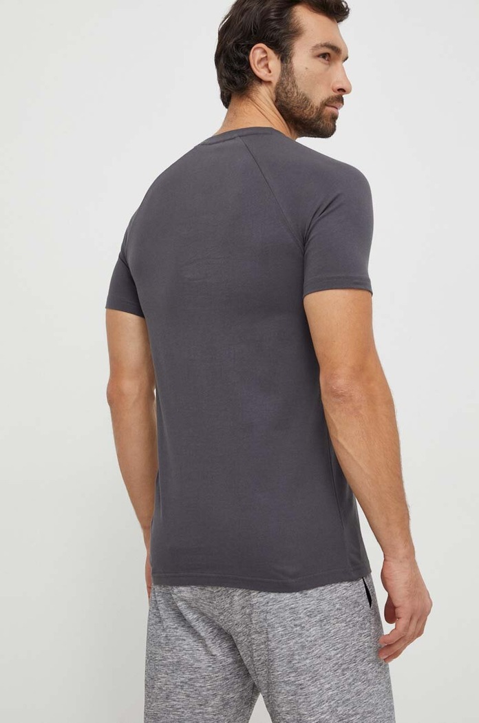 Odzież BOSS t-shirt bawełniany T-Shirt RN Slim Fit 50517970 szary