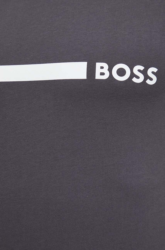 BOSS t-shirt bawełniany T-Shirt RN Slim Fit 50517970 szary