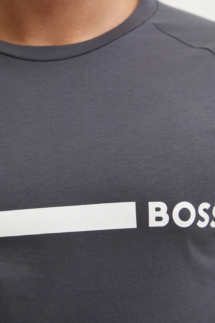 BOSS tričko pánske T-Shirt RN Slim Fit sivá 50517970