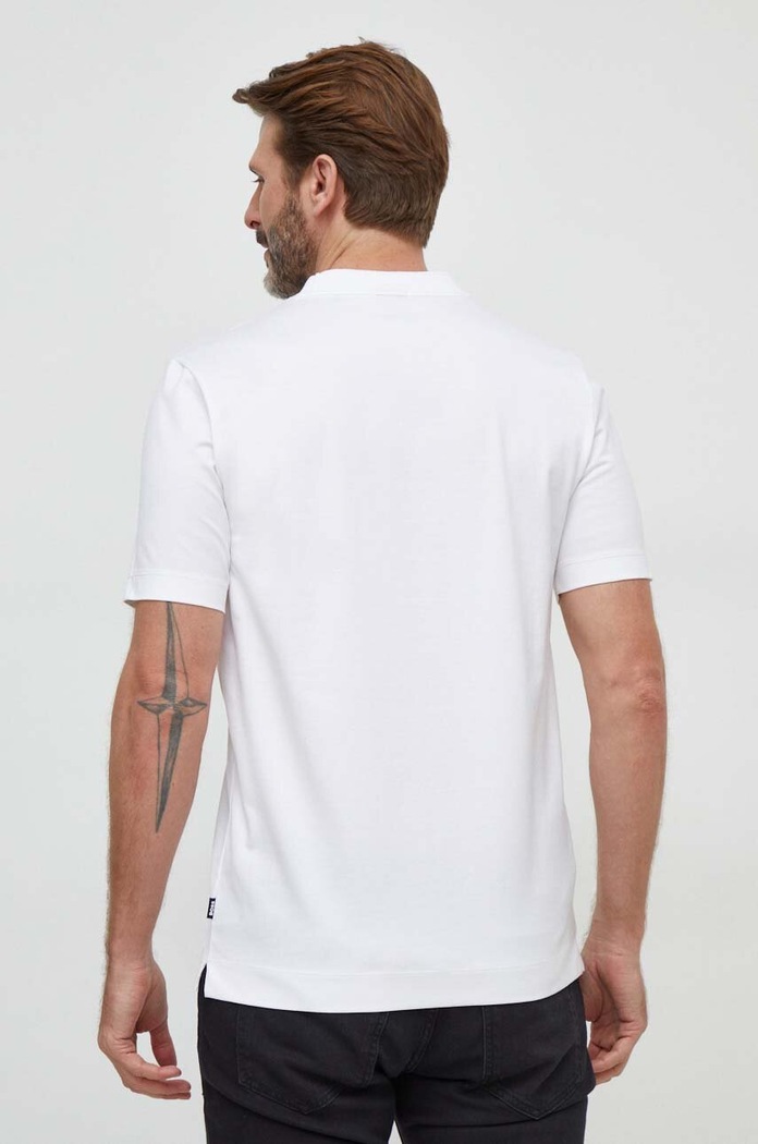 BOSS t-shirt bawełniany 50504557 biały SS24