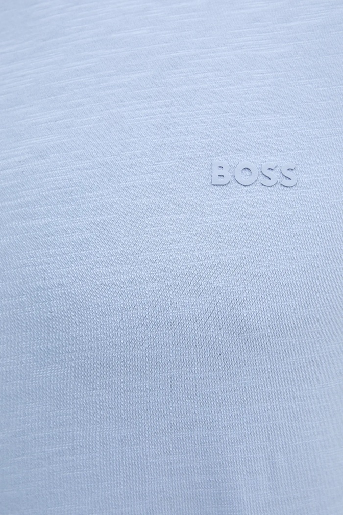BOSS Orange kratka majica moška bombažna Tegood 50508243 modra