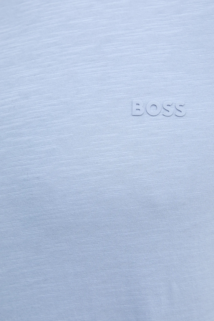 BOSS Orange kratka majica moška bombažna Tegood 50508243 modra