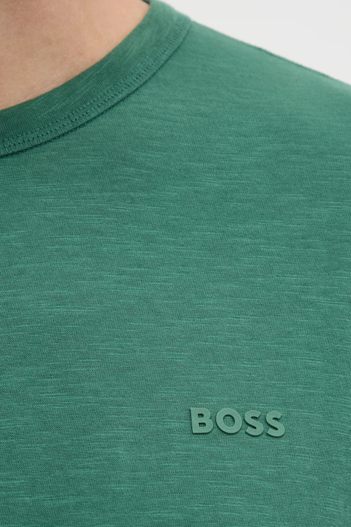 BOSS Orange t-shirt ανδρικό βαμβακερό Tegood 50508243 πράσινο