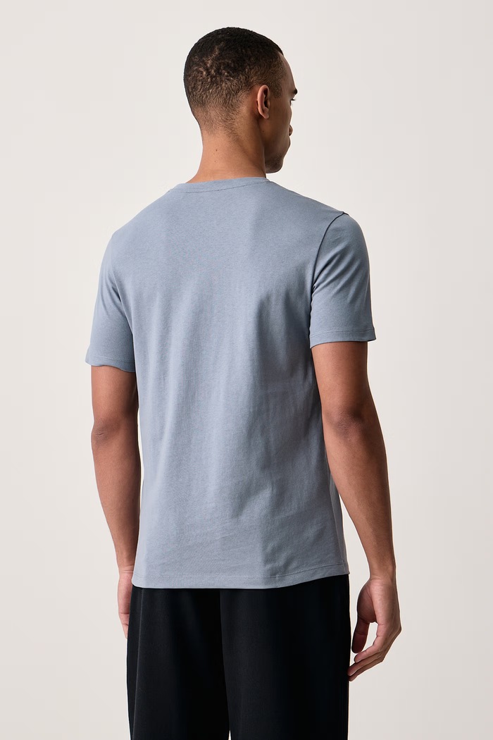 BOSS Orange T-shirt męski bawełniany Tales 50508584 niebieski AA00