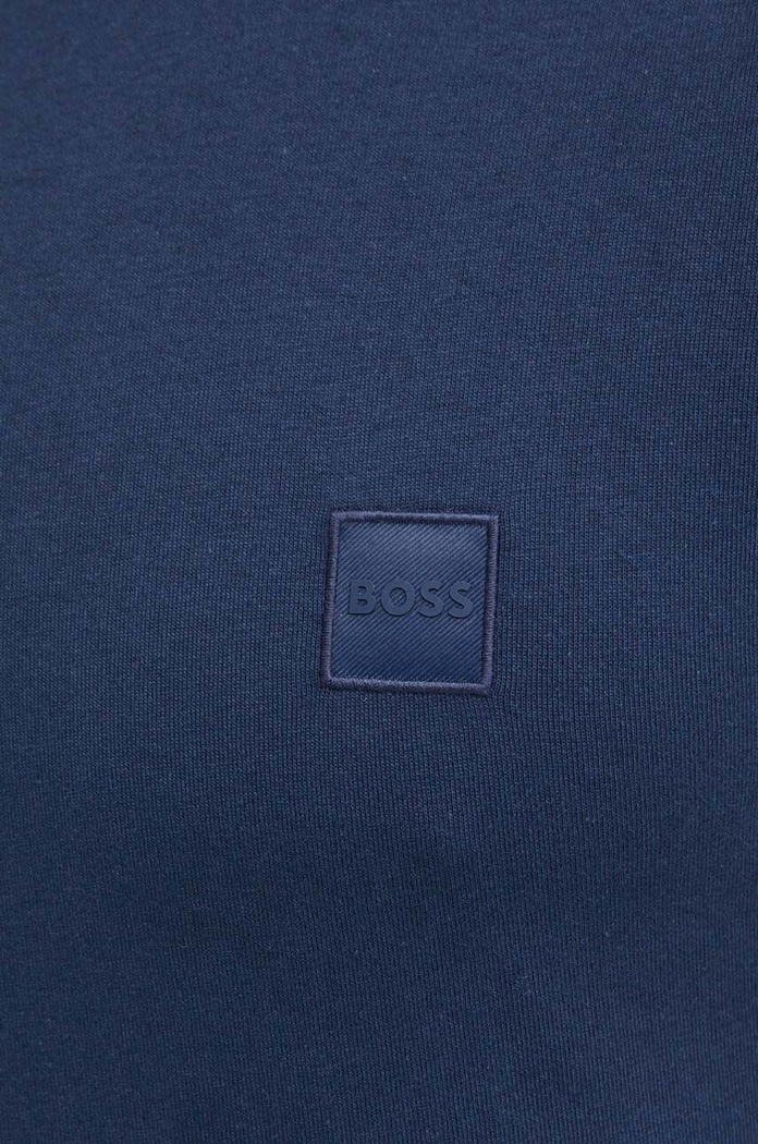 BOSS Orange T-shirt męski bawełniany Tales granatowy 50508584