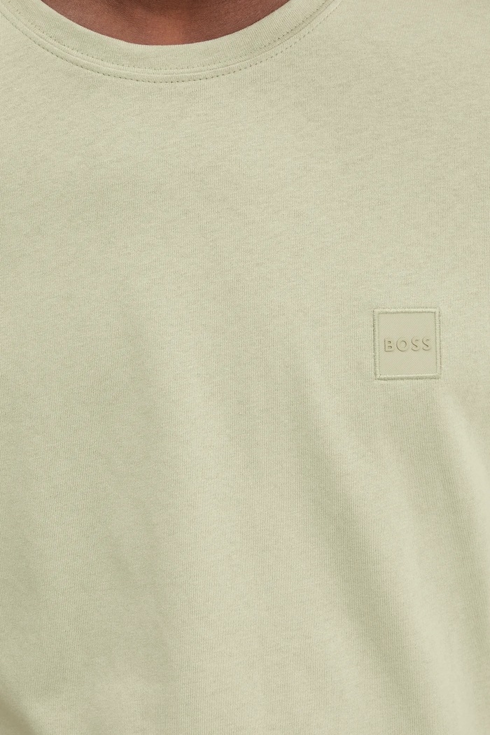 BOSS Orange T-shirt męski bawełniany Tales zielony 50508584