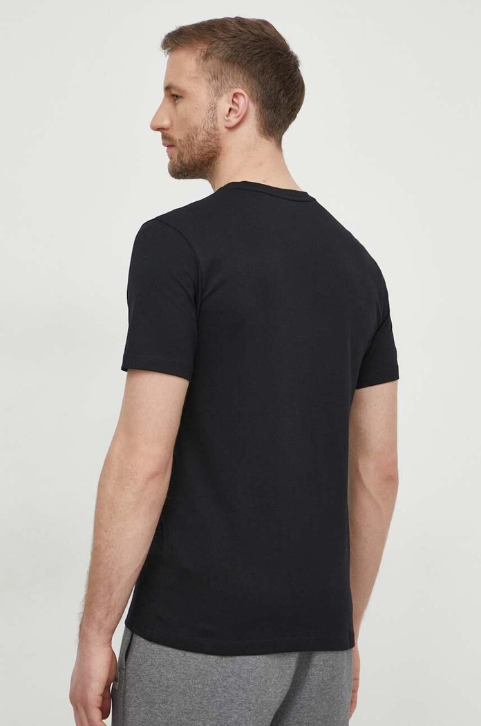 Ρούχα BOSS Orange t-shirt ανδρικό βαμβακερό Tales 50508584 μαύρο