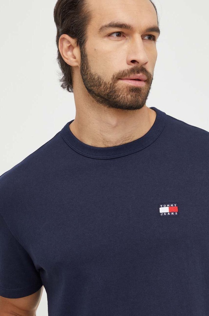 Tommy Jeans t-shirt bawełniany DM0DM17995 granatowy NC24