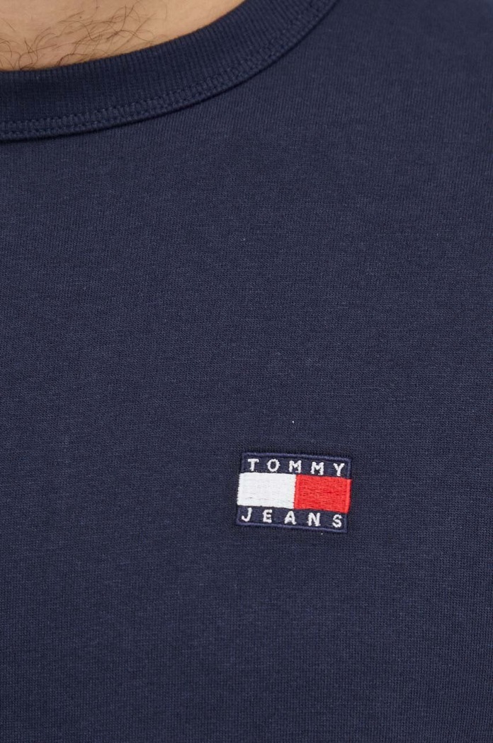 Tommy Jeans t-shirt bawełniany granatowy DM0DM17995