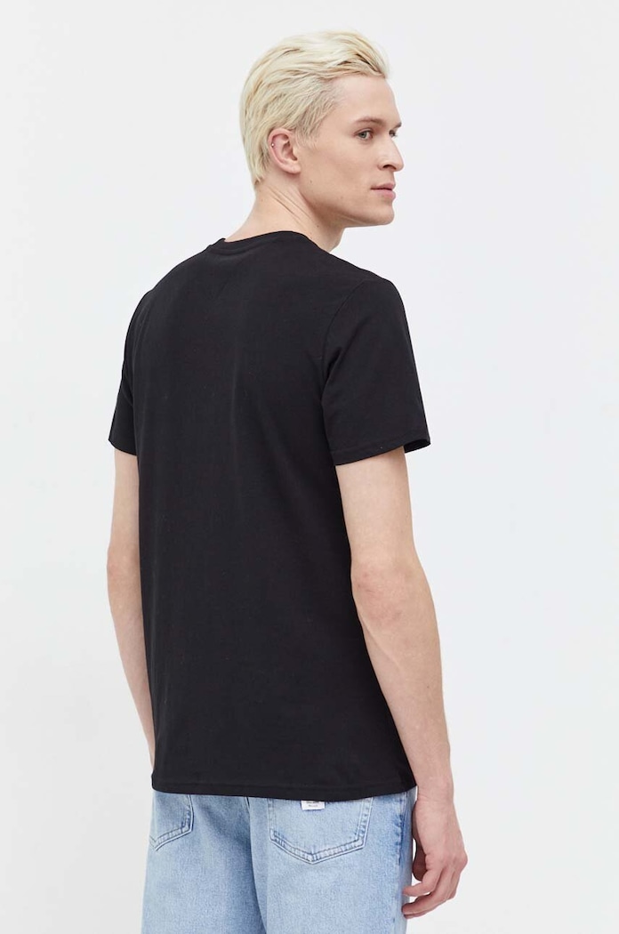 Oblečení Bavlněné tričko Tommy Jeans DM0DM18265 černá