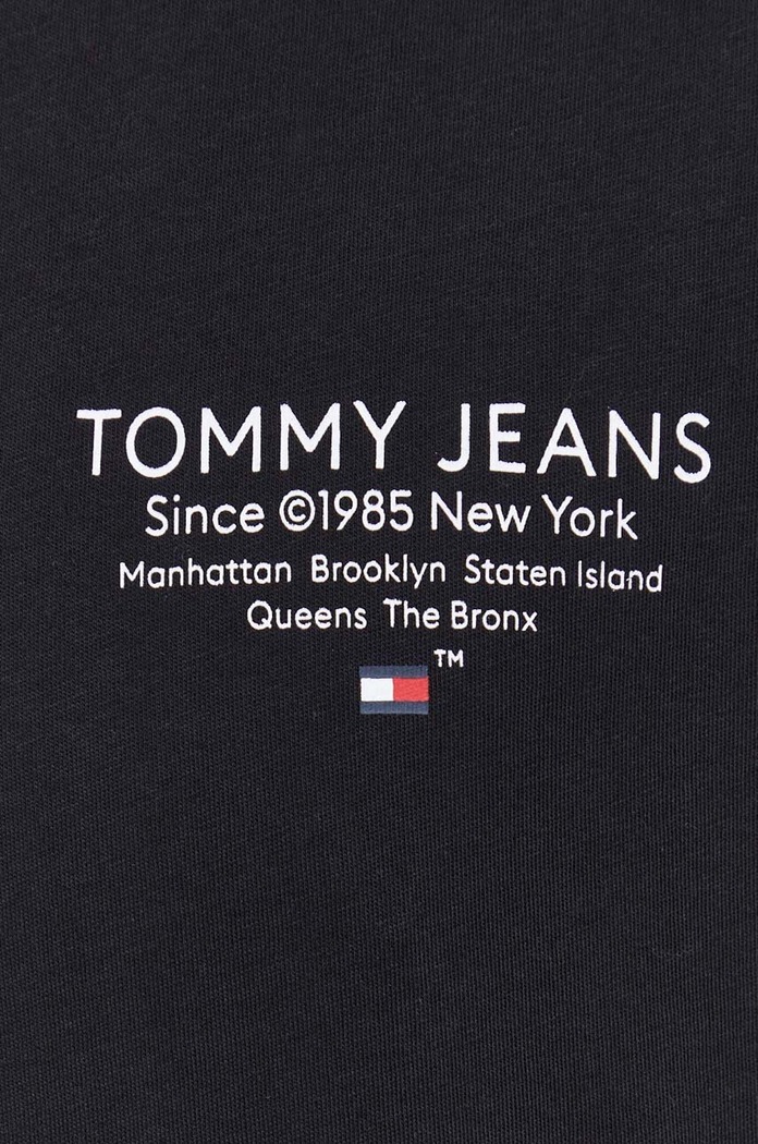 Bavlněné tričko Tommy Jeans DM0DM18265 černá