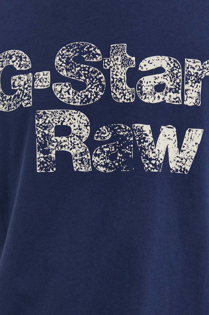 G-Star t-shirt bawełniany D24667.336 granatowy