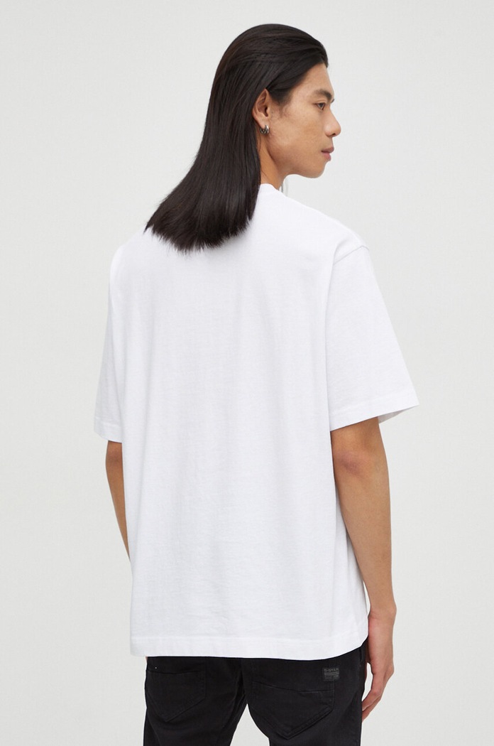 Odzież G-Star t-shirt bawełniany D23904.C336 biały