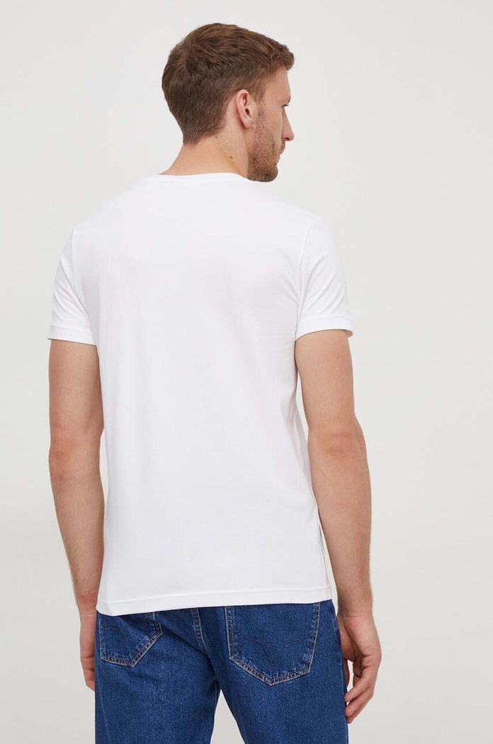 Oblečení Calvin Klein tričko pánské bavlněné K10K112724 bílá