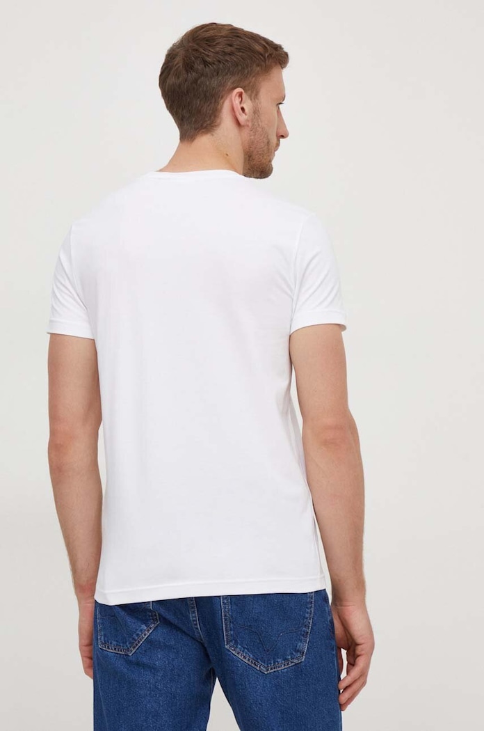 Oblečení Calvin Klein tričko pánské bavlněné K10K112724 bílá