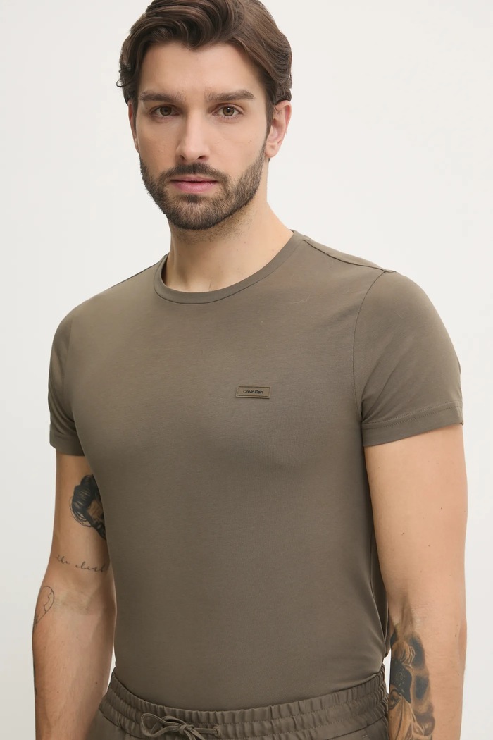 Calvin Klein tričko pánské bavlněné zelená K10K112724