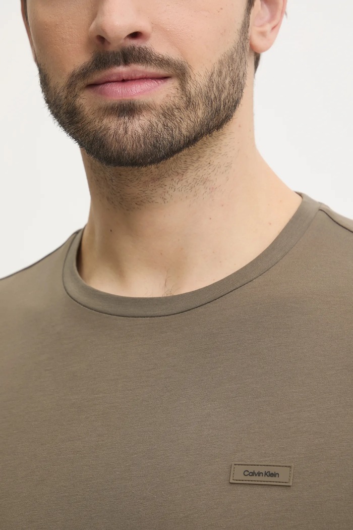 Calvin Klein tričko pánské bavlněné K10K112724 zelená