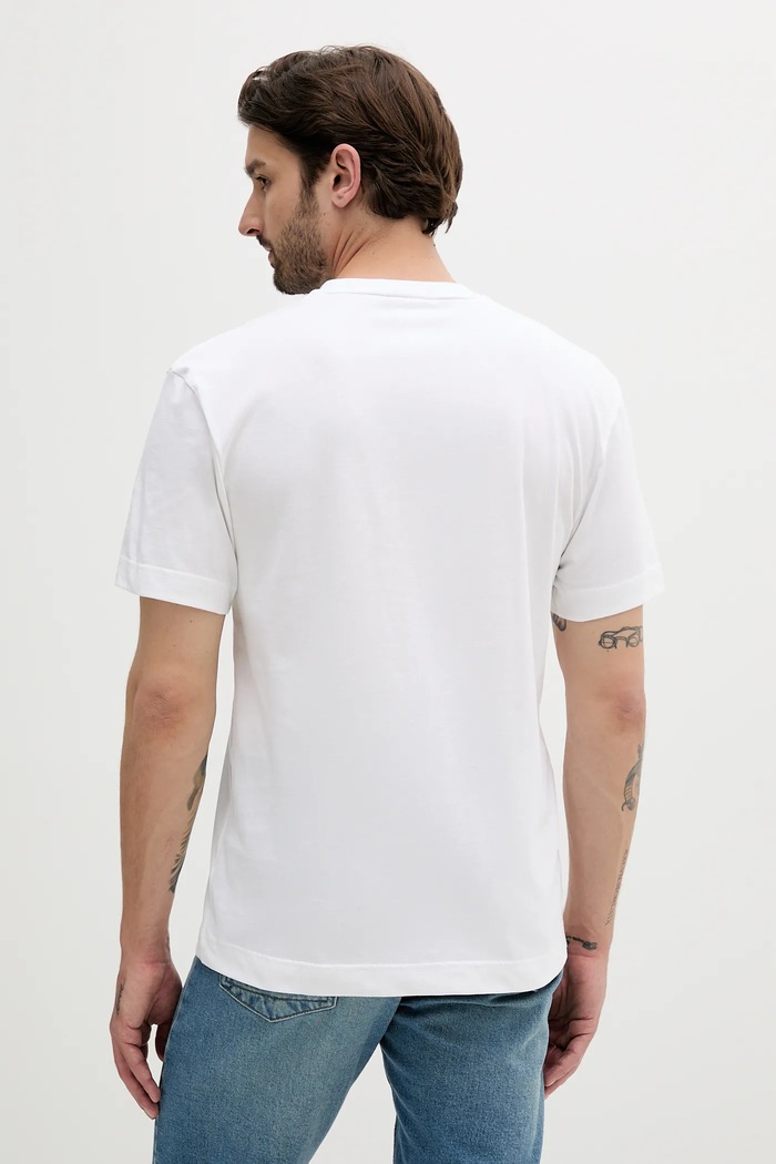 Ruházat Calvin Klein t-shirt férfi pamut K10K112749 fehér