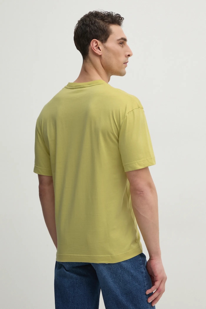Oblečení Calvin Klein tričko pánské bavlněné K10K112749 žlutá