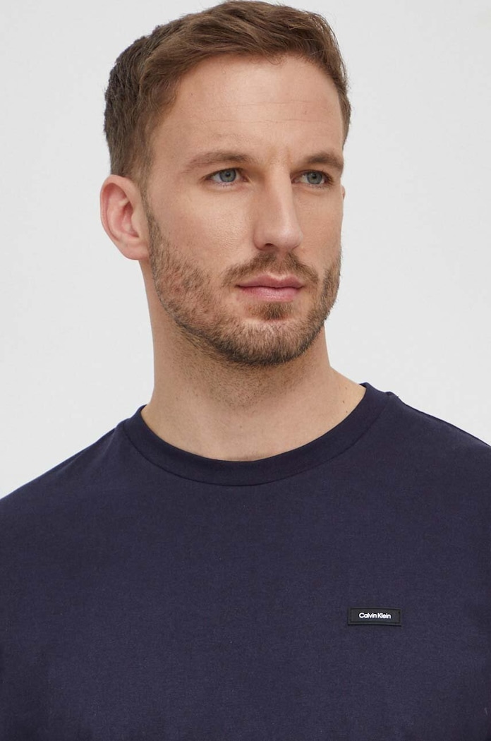 Calvin Klein tričko pánské bavlněné námořnická modř K10K112749