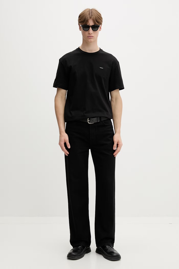 Calvin Klein T-shirt Ανδρικό βαμβακερό K10K112749 μαύρο SS25