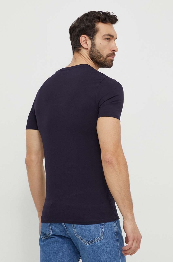 Βαμβακερό μπλουζάκι Guess M2YI71.I3Z14 σκούρο μπλε AW25