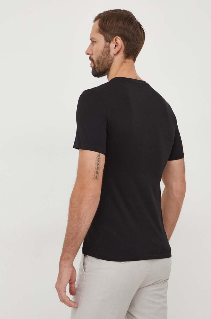 Ρούχα Βαμβακερό μπλουζάκι Guess M2YI71.I3Z14 μαύρο