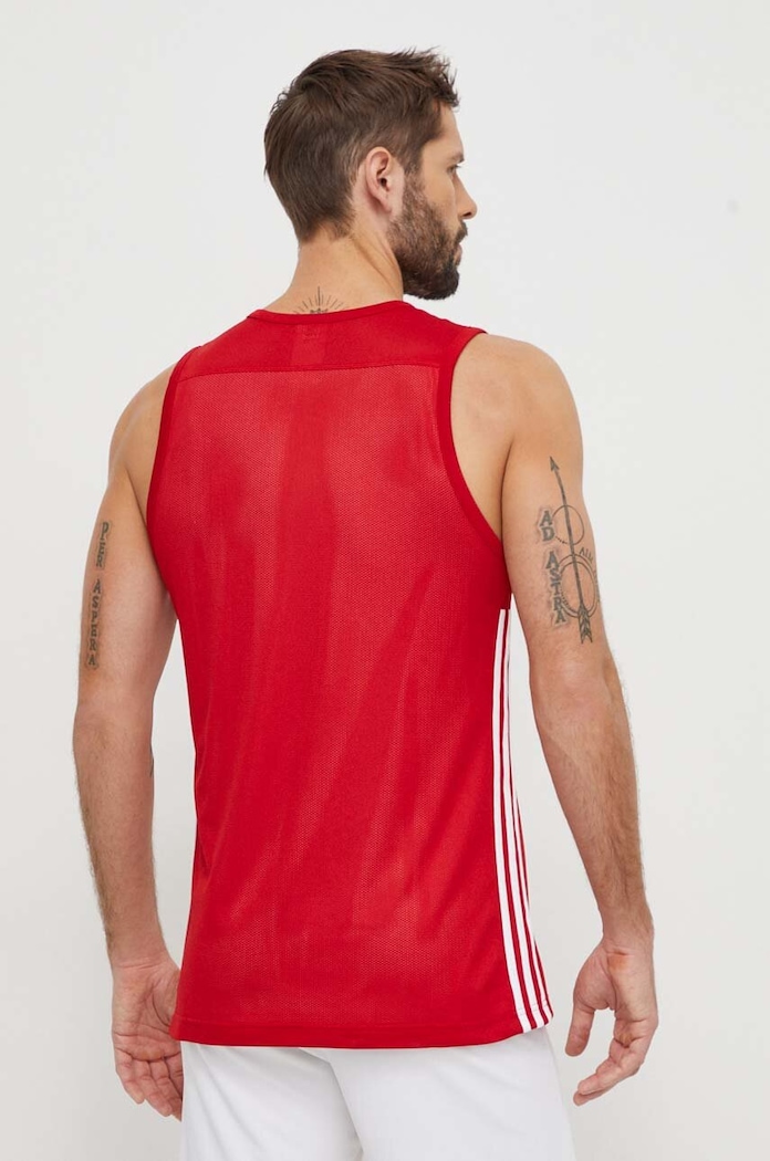 Odzież adidas Performance t-shirt treningowy Speed Reversible DY6595 czerwony