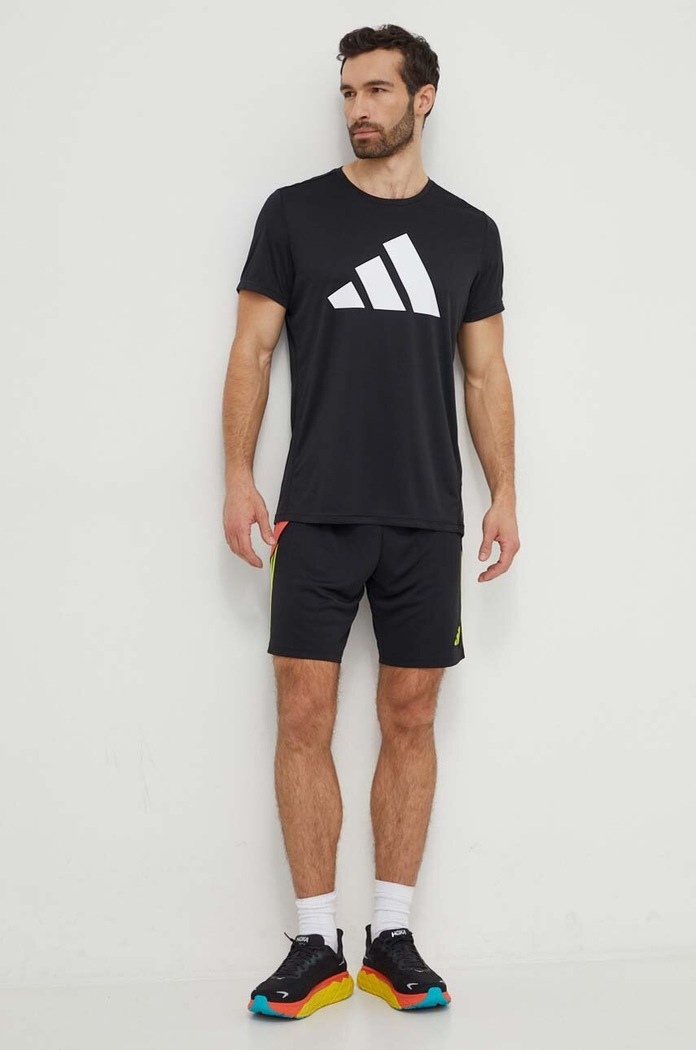 adidas Performance t-shirt do biegania Run It IL7235 czarny SS24