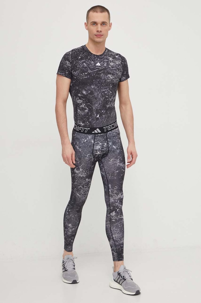 Μπλουζάκι προπόνησης adidas Performance Techfit Shadow Original Techfit IL7344 μαύρο SS24