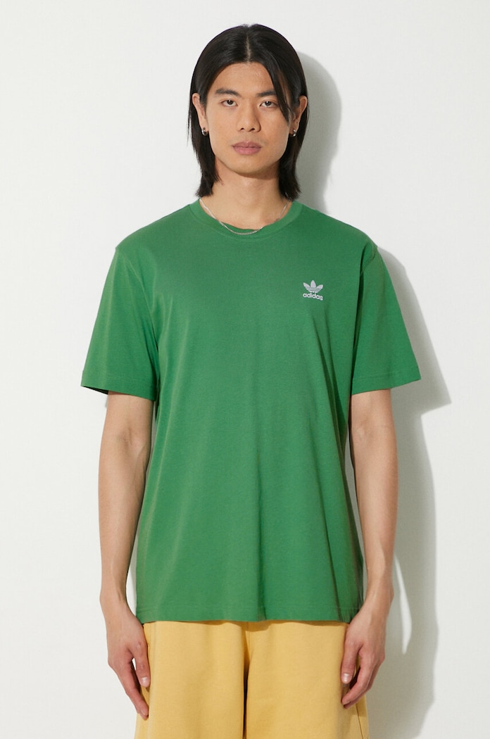 adidas Originals tricou din bumbac uni verde IN0671