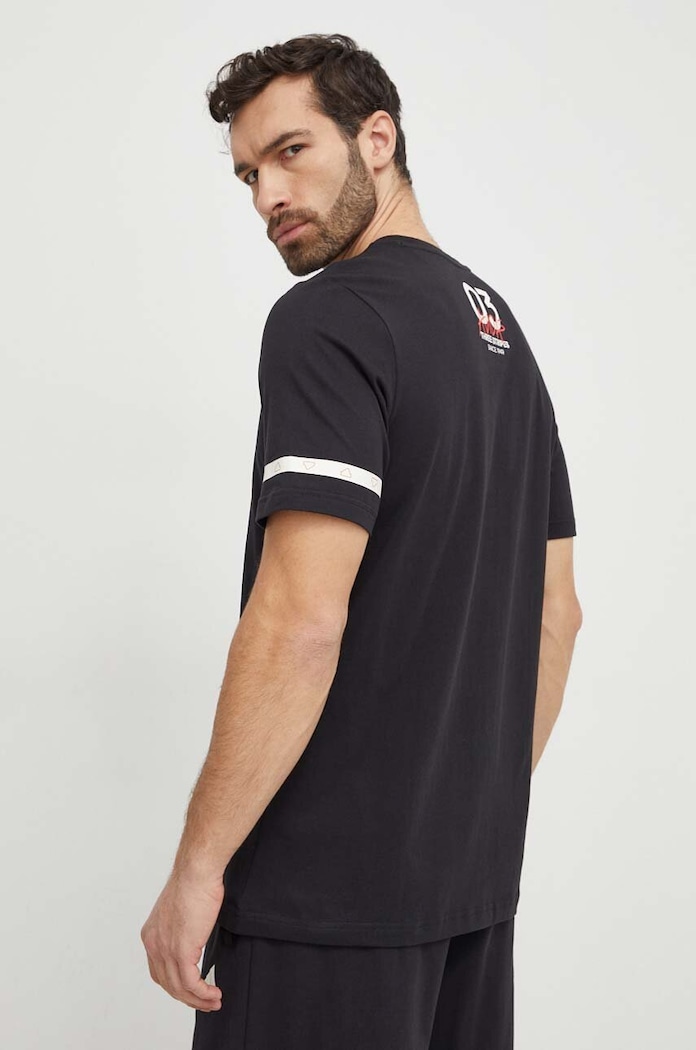 adidas t-shirt bawełniany nadruk czarny IN6251