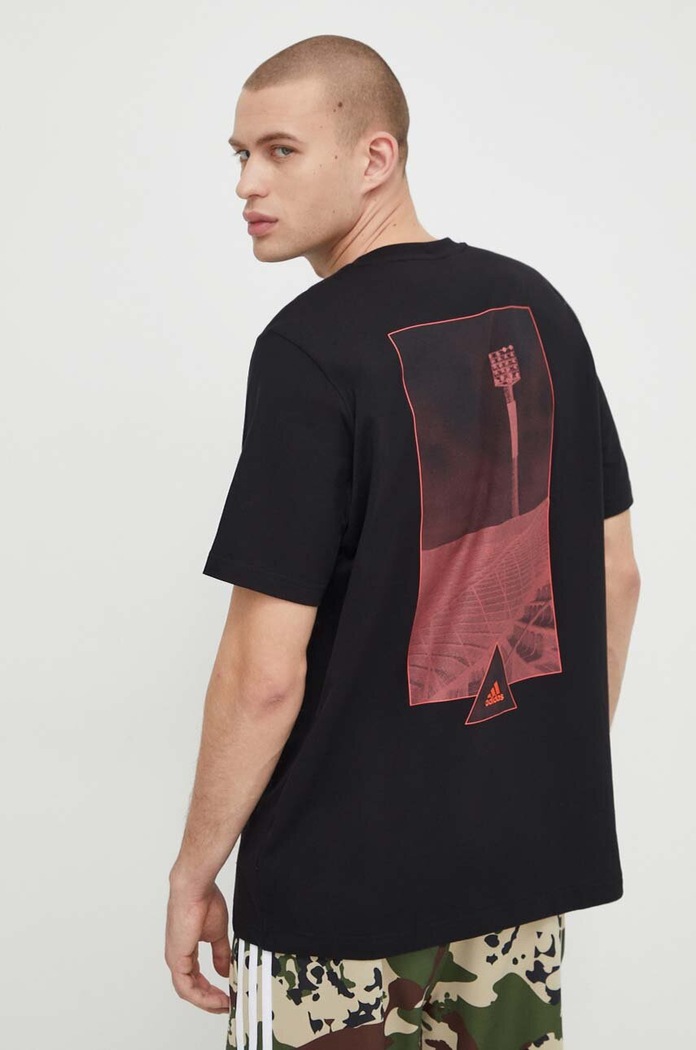 Ρούχα Βαμβακερό μπλουζάκι adidas TIRO Shadow Original TIRO IN6256 μαύρο