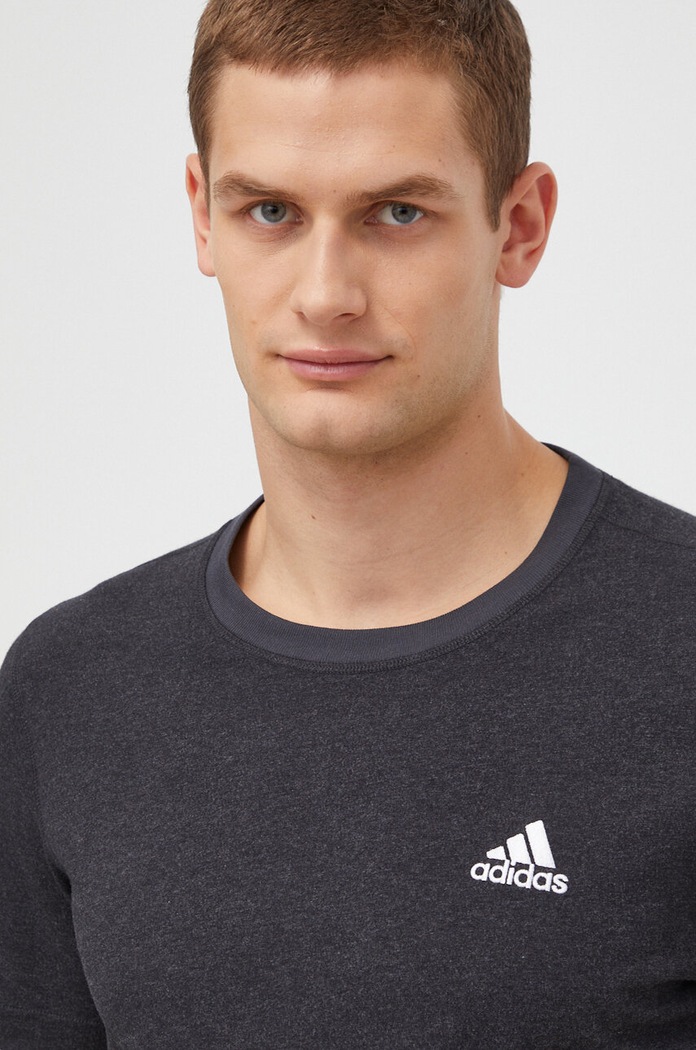 Odjeća Pamučna majica adidas IN7123 siva