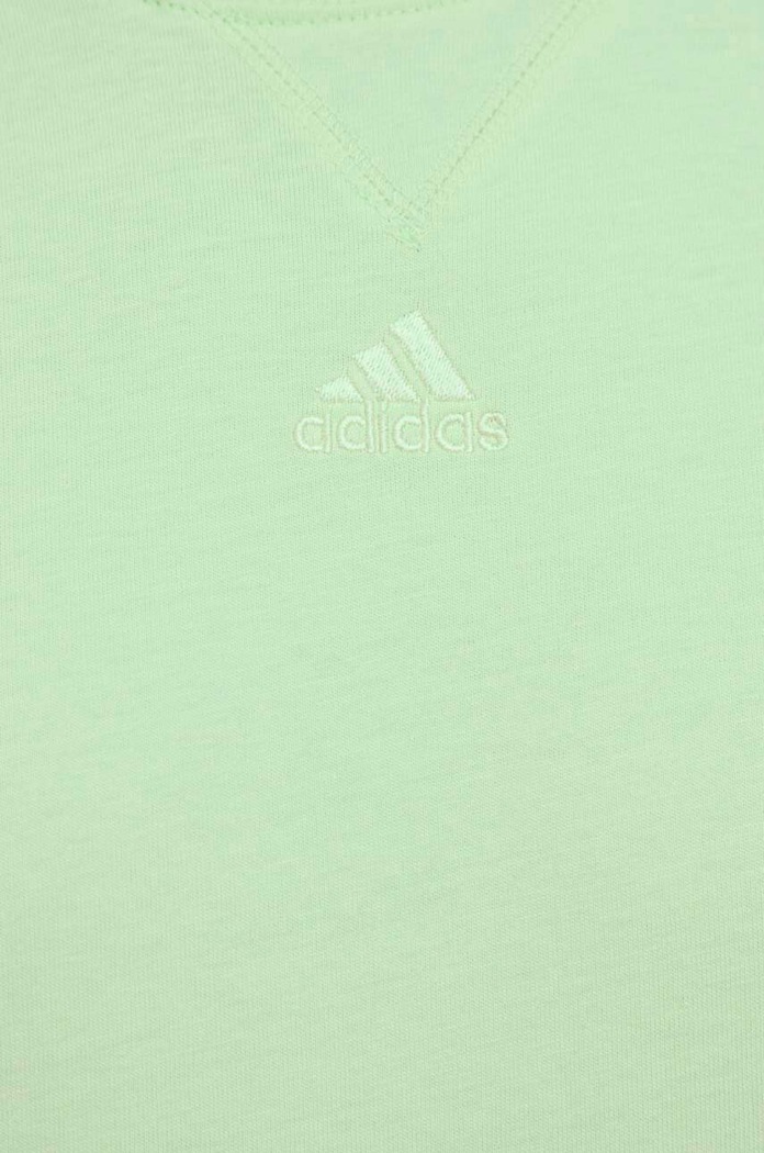 Βαμβακερό μπλουζάκι adidas Shadow Original IR9111 πράσινο