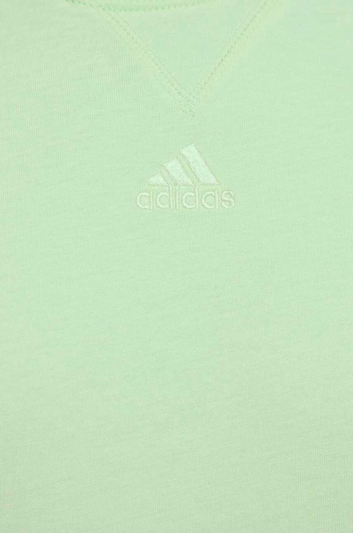 Βαμβακερό μπλουζάκι adidas Shadow Original IR9111 πράσινο