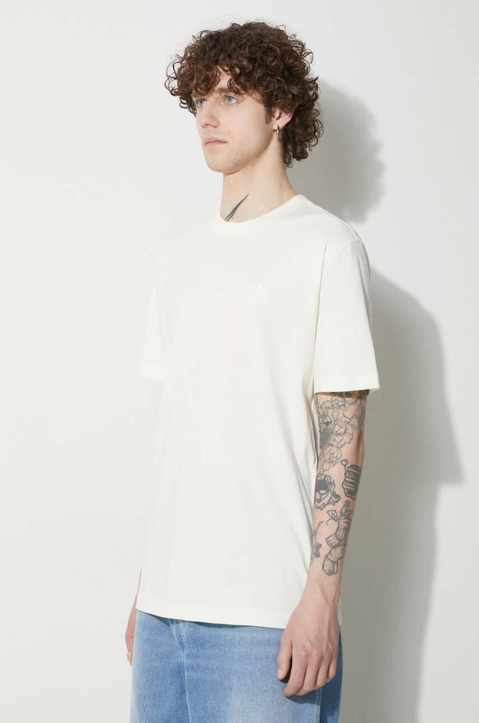 adidas Originals tricou din bumbac Essential Tee galben IR9694