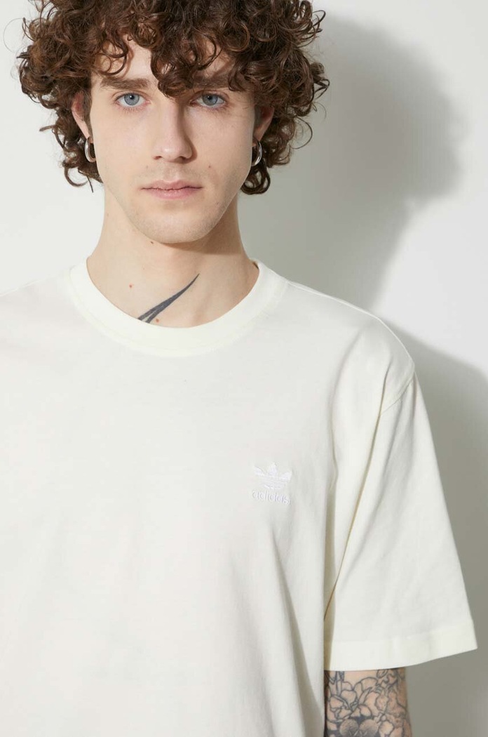 adidas Originals tricou din bumbac Essential Tee IR9694 galben