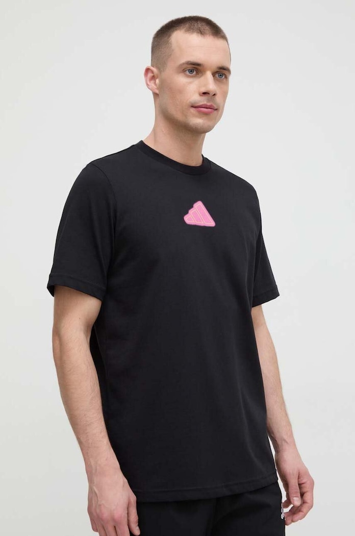 Tréninkové tričko adidas Performance potisk černá IS2396