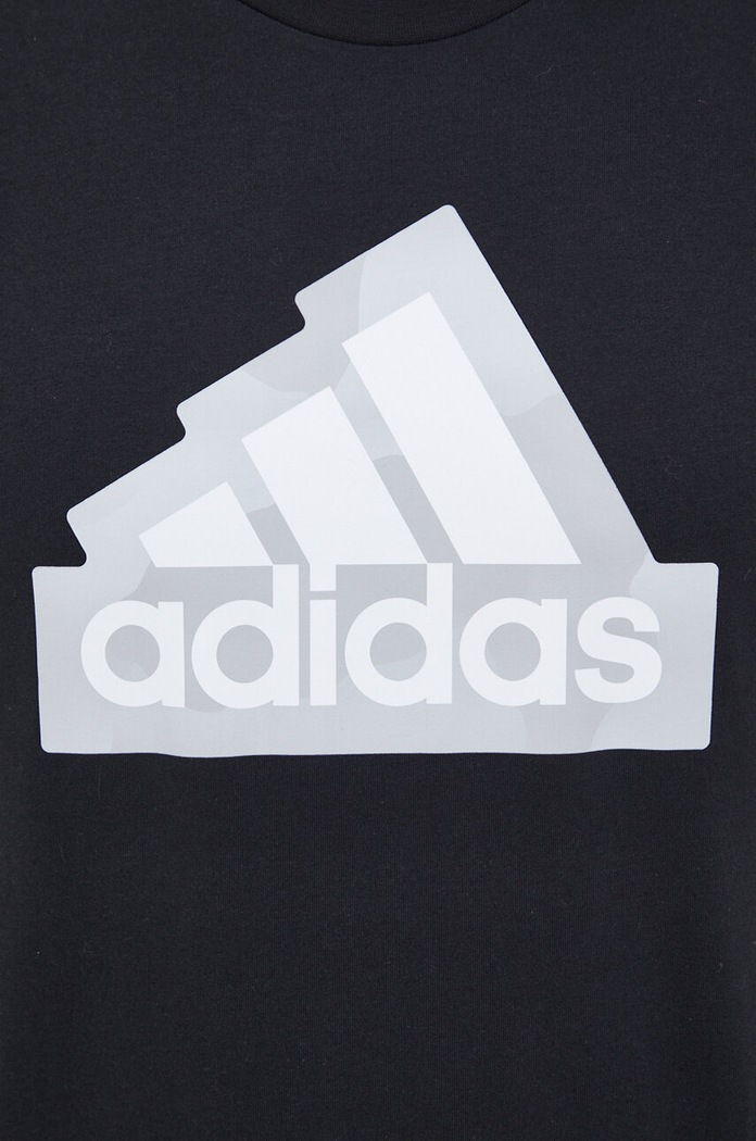 adidas t-shirt bawełniany IS2855 czarny