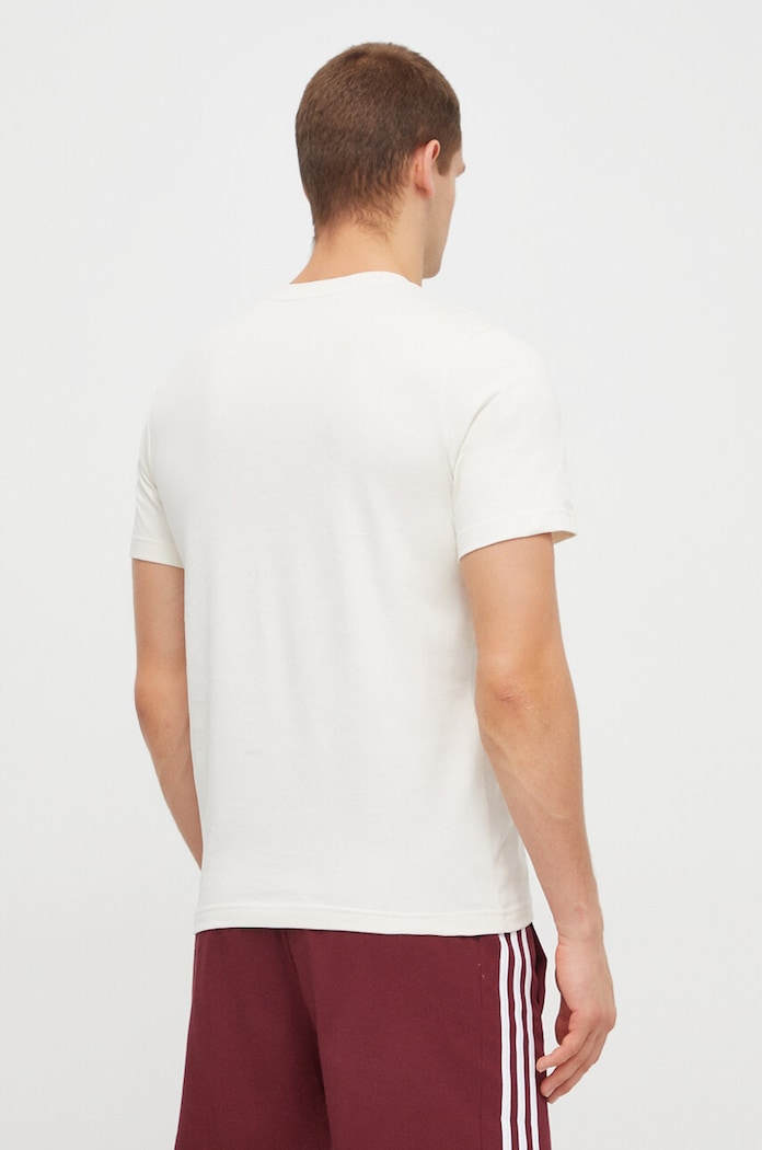 Oblečení Bavlněné tričko adidas IS2883 béžová