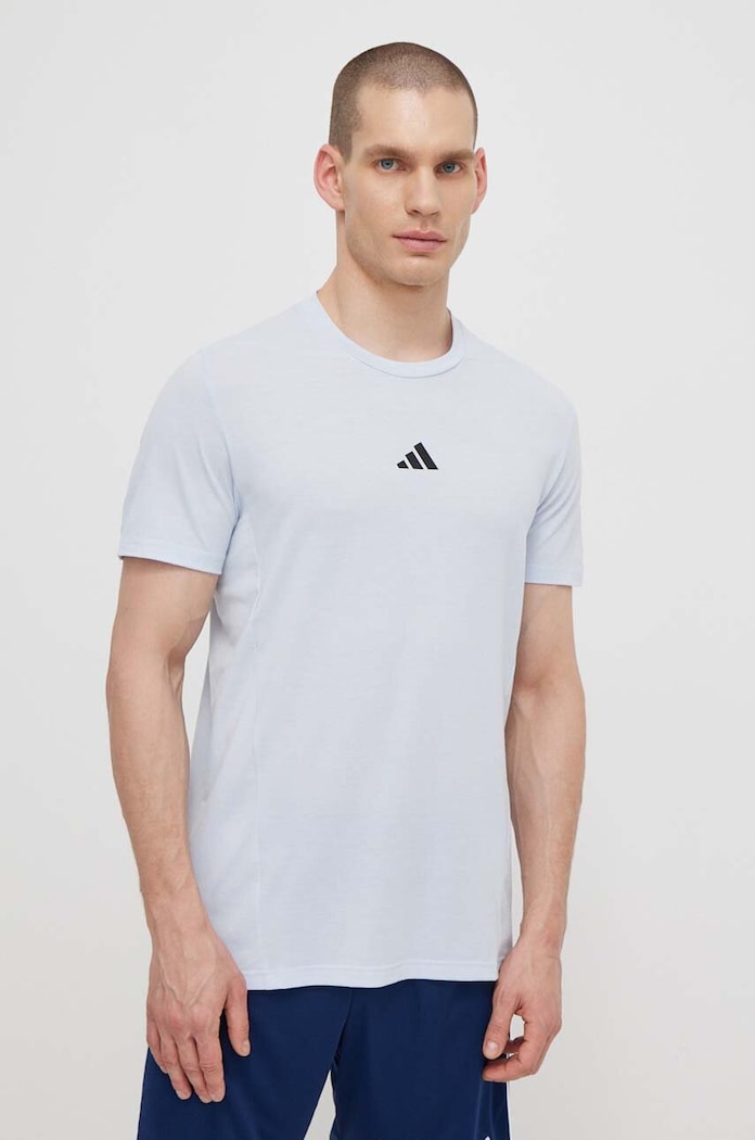 adidas Performance t-shirt treningowy D4T z elastanem niebieski IS3829