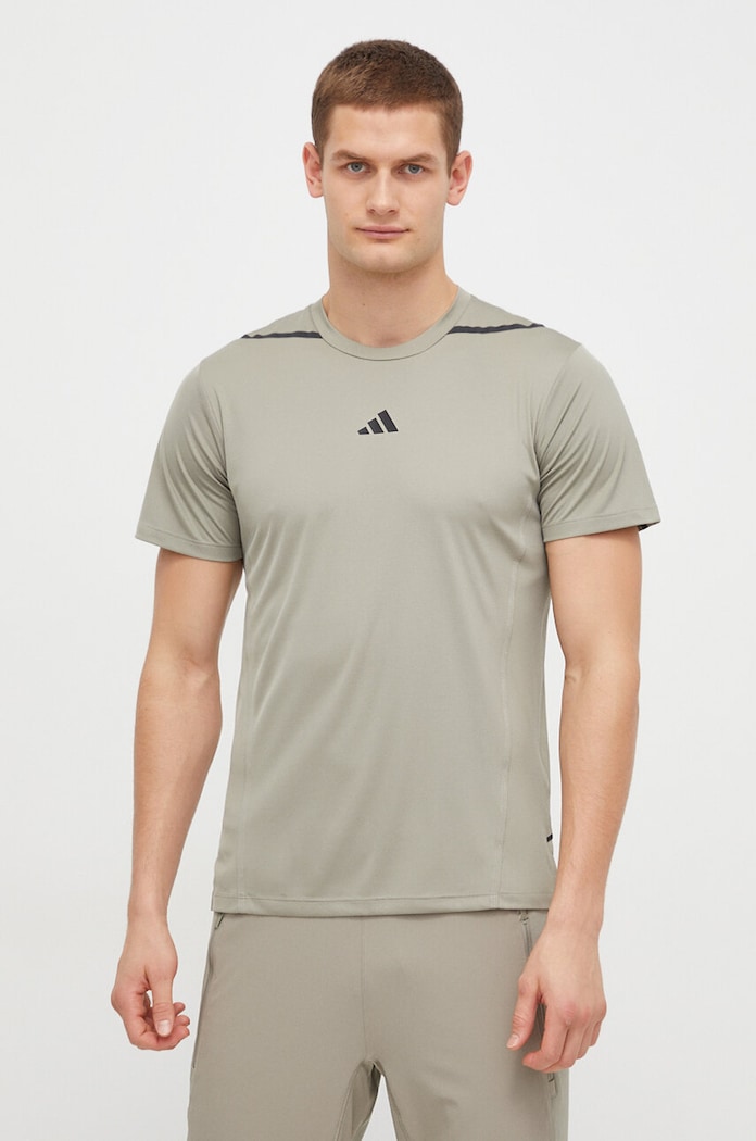 Tréningové tričko adidas Performance D4T potlač zelená IS3838