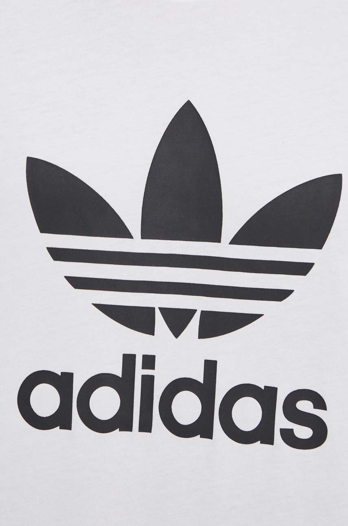 Памучна тениска adidas Originals Trefoil IV5353 бял