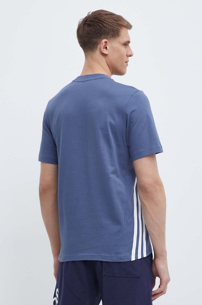 Дрехи Памучна тениска adidas IX5199 син