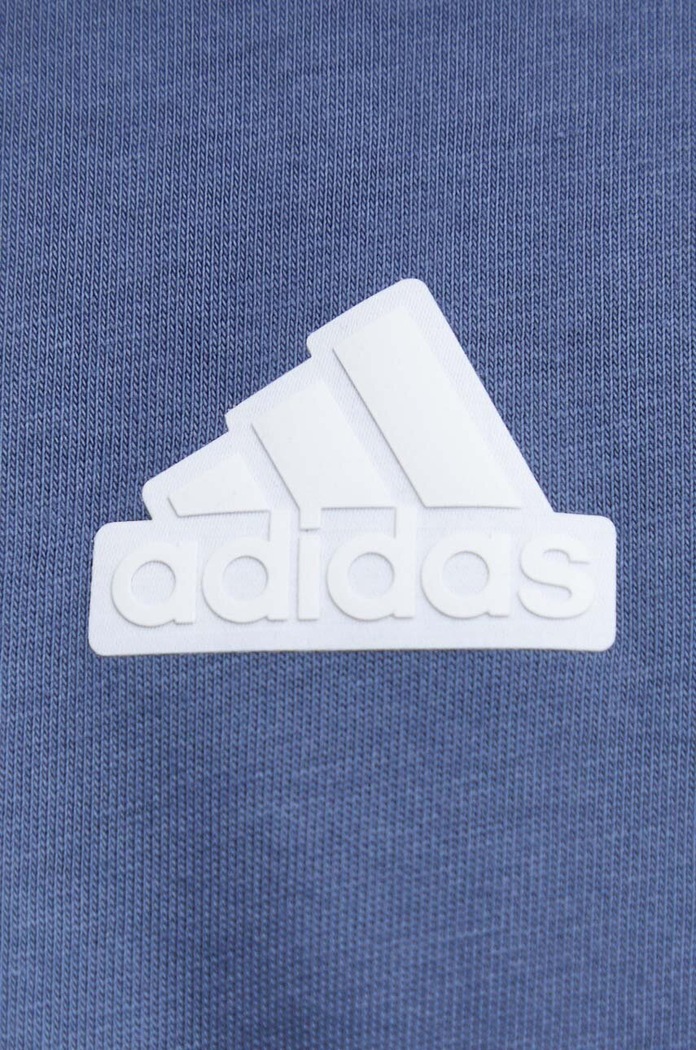 Памучна тениска adidas IX5199 син